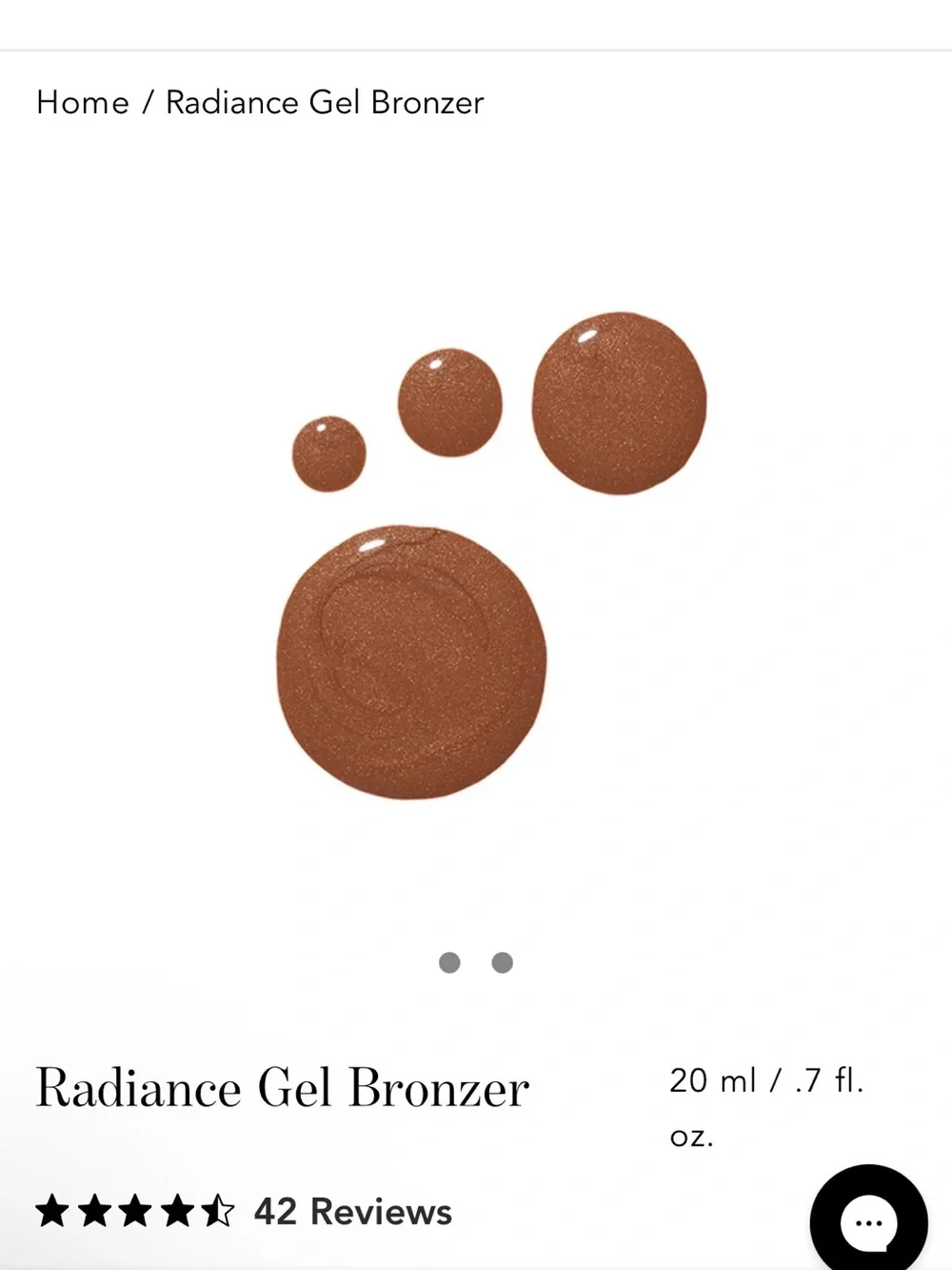 Chantecaille Radiance Gel Bronzer - Cream Brown Tube no box
